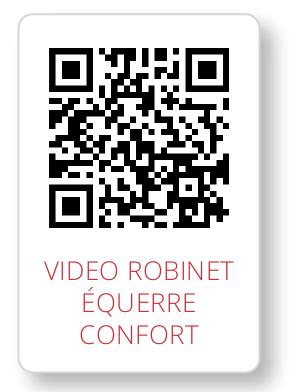 ROBINET ÉQUERRE 3/8 CONFORT 1/4 DE TOUR