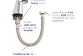 COLONNETTE CONFORT AVEC FLEXIBLE SERTI D’USINE
