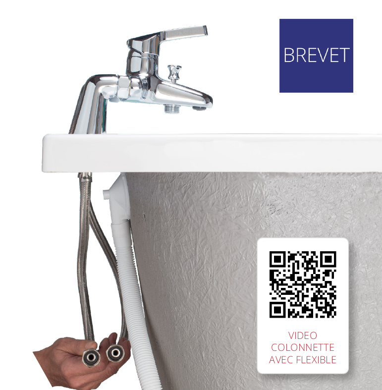 COLONNETTE CONFORT AVEC FLEXIBLE SERTI D’USINE