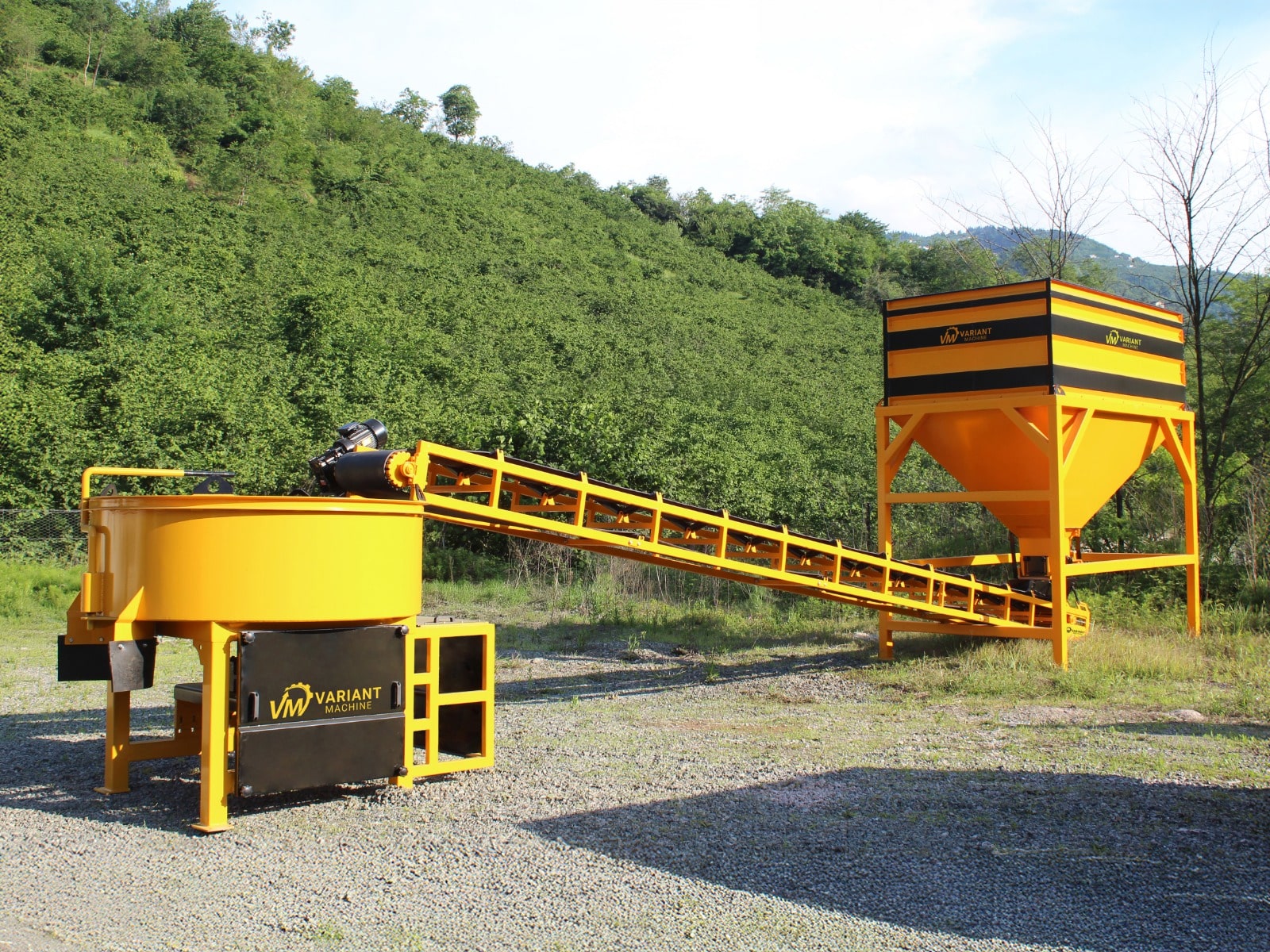 PARPAING – MACHINE DE PRODUCTION DE PAVE ET DE BORDURES (SET)
