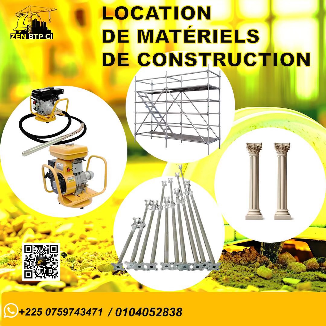 MATÉRIELS DE CONSTRUCTION
