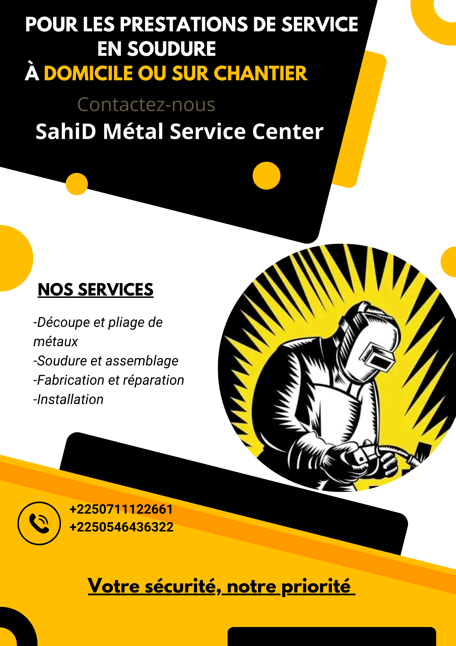 Prestataires de service dans le domaine de la soudure bâtiment