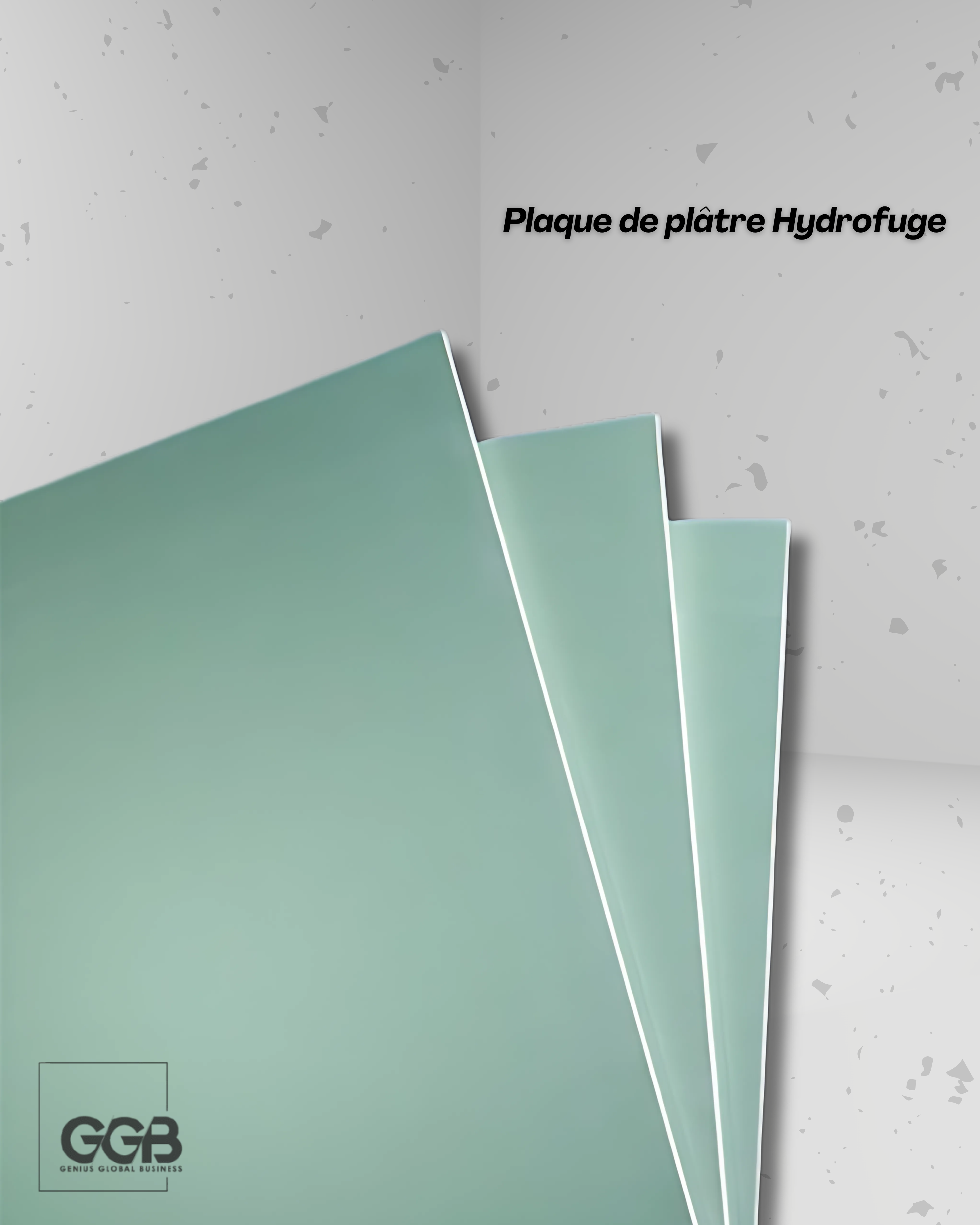 Plaque de plâtre Hydrofuge