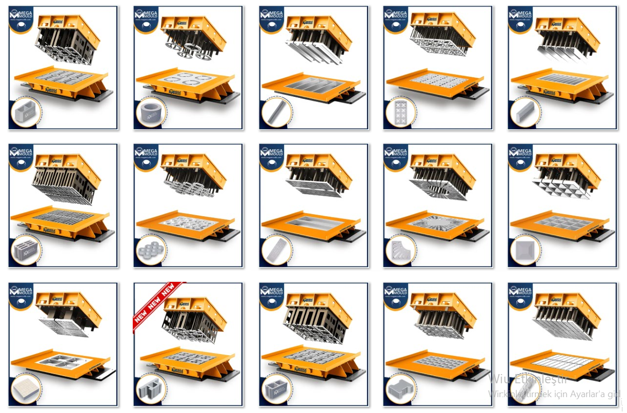 MACHINE À PARPAING ET PAVE SEMI-AUTOMATIQUE À VENDRE