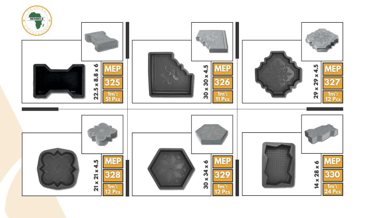 MOULES EN PLASTIQUE POUR PAVÉS – MODÈLES VARIÉS DISPONIBLES !