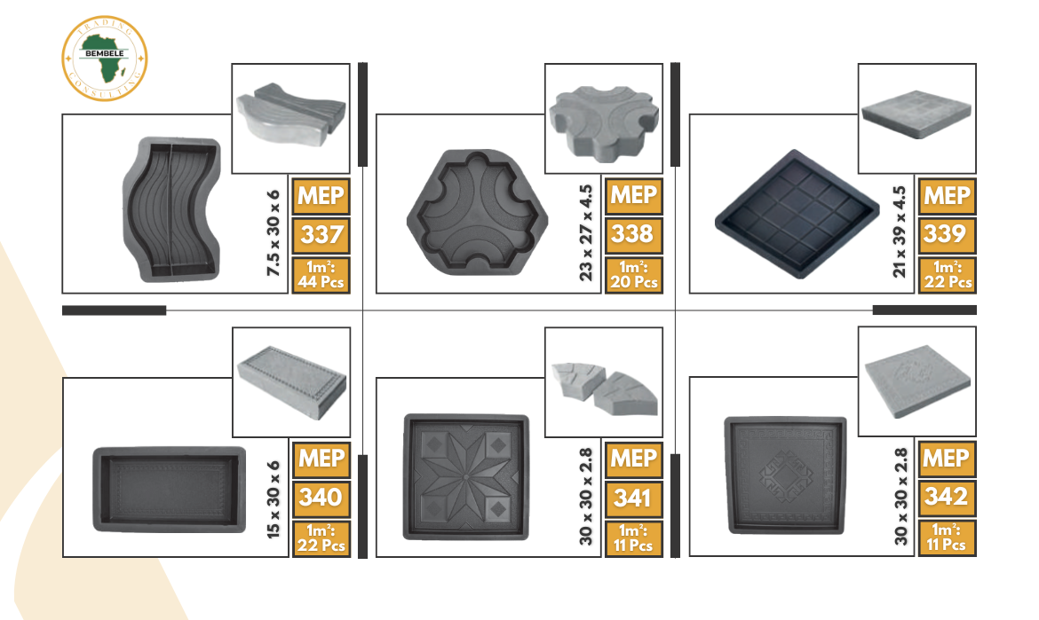 MOULES EN PLASTIQUE POUR PAVÉS – MODÈLES VARIÉS DISPONIBLES !