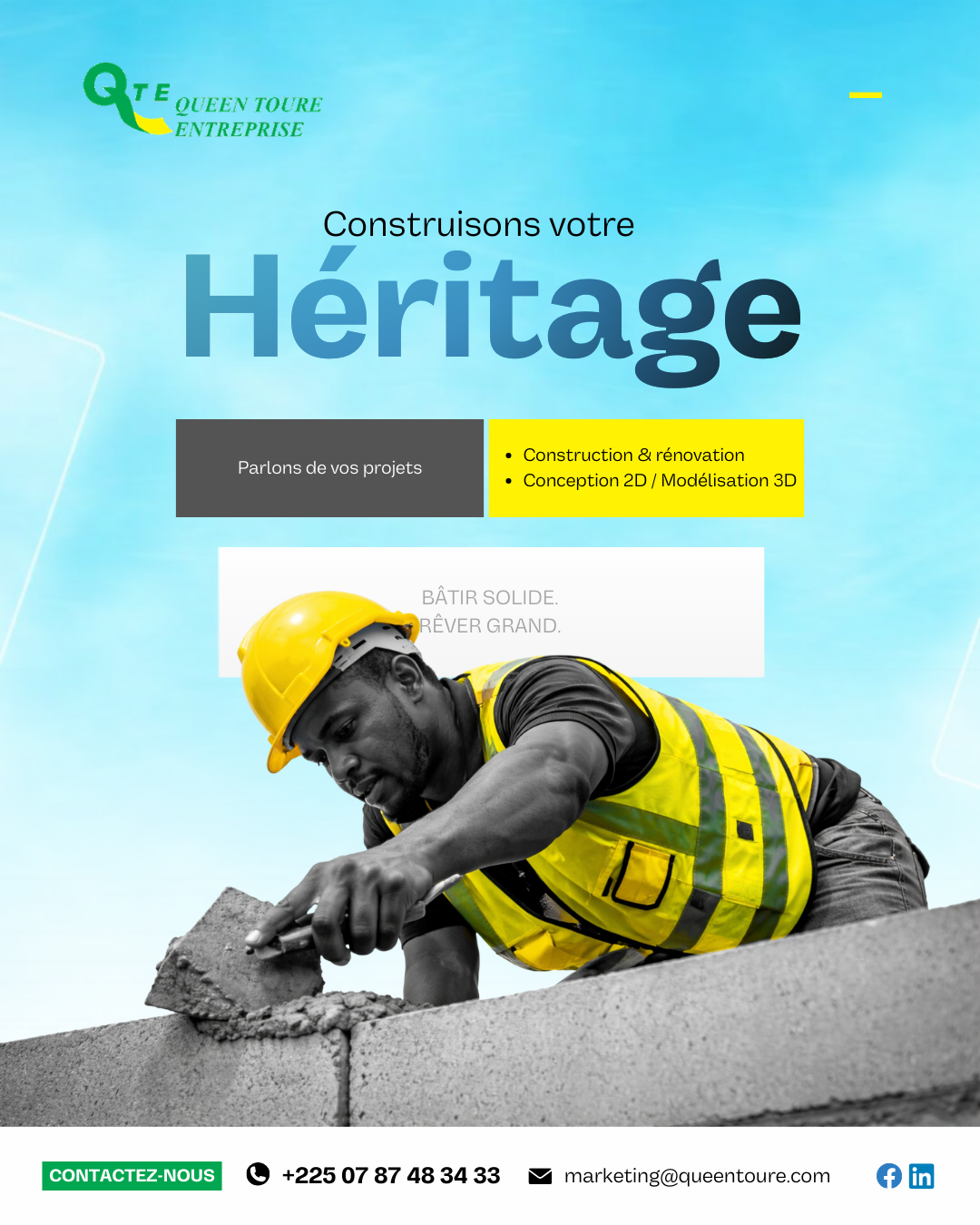 Construction, Rénovation & Conception 3D à Abidjan